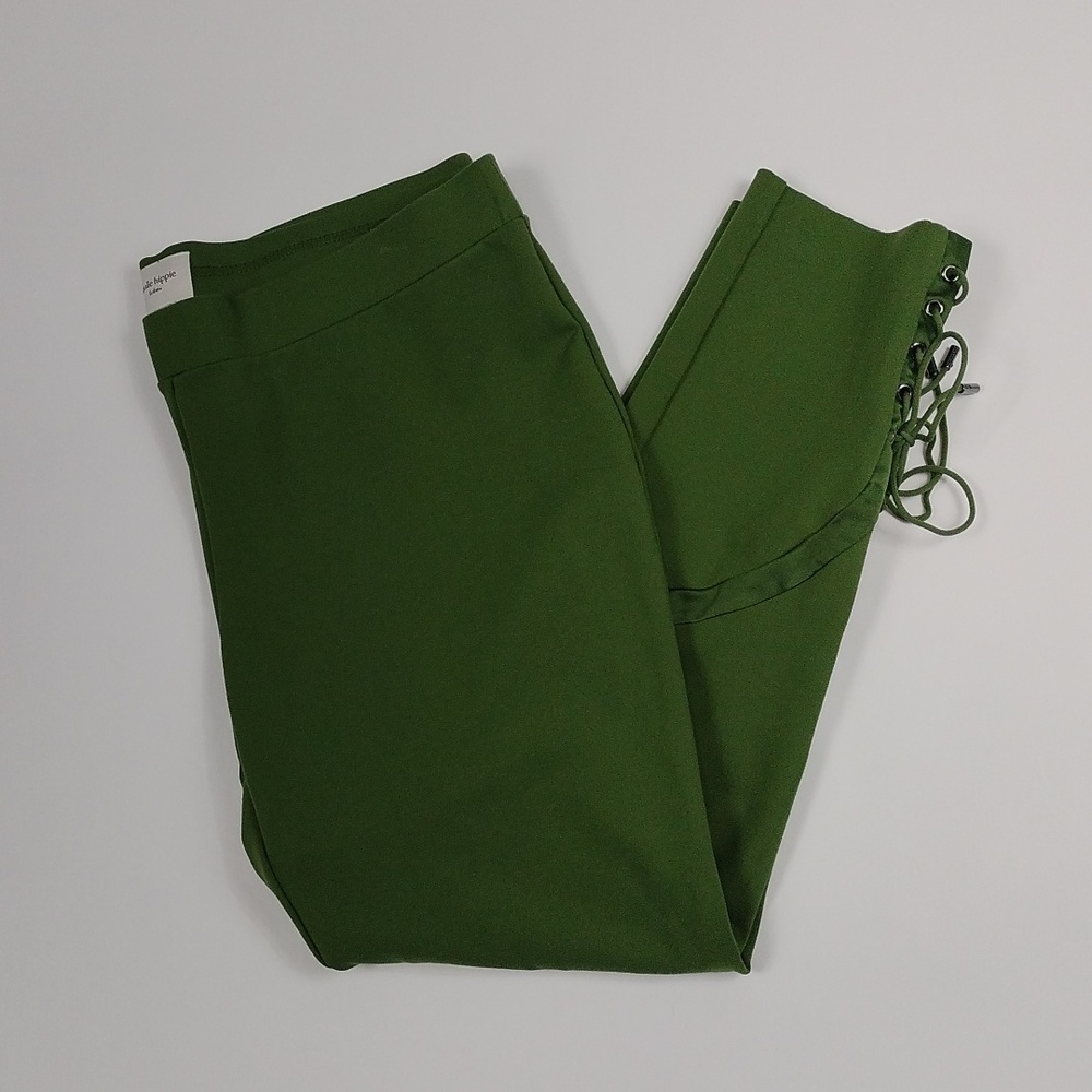 Haute Hippie Tribe Ponte Pants With Lace Up Ankles